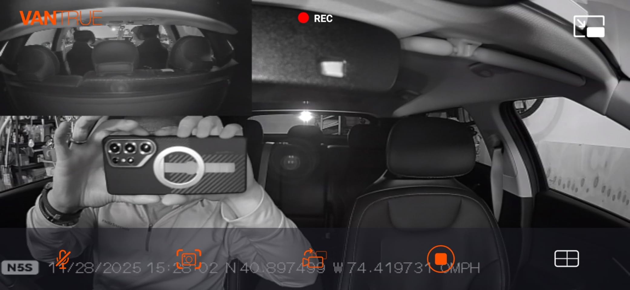Vantrue N5S 4 Channel 360 Degree 2.7K Dash Cam customer photo 1