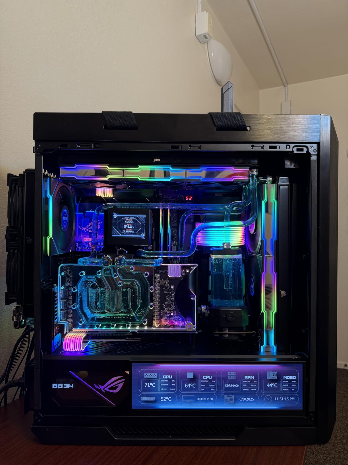 ASUS ROG Crosshair X870E Extreme AMD X870E AM5 E-ATX Gaming Motherboard – 20+2+2 Power Stages, DDR5, PCIe 5.0, 5X M.2, 5G & 10G LAN, Wi-Fi 7, USB4 Type-C, 5” LCD, AI Overclocking & Networking customer photo 1