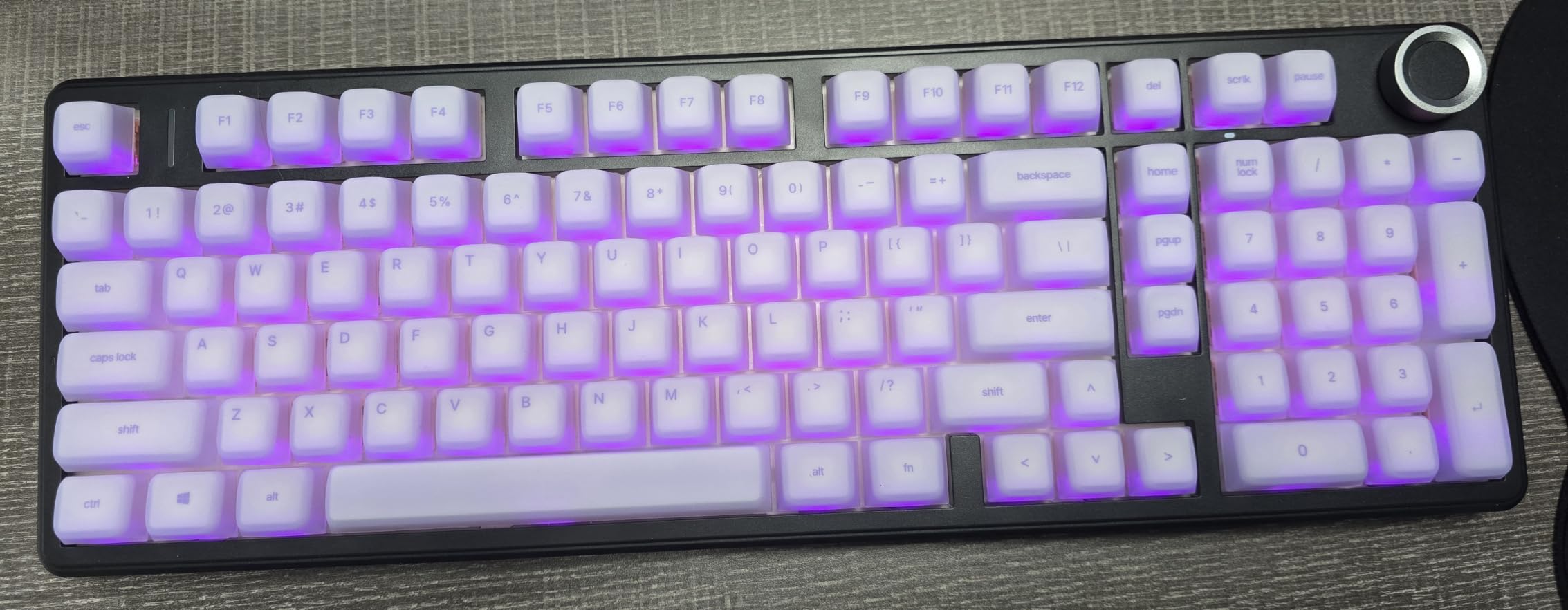 AULA F99 Pro Wireless Mechanical Keyboard-Silent Version, BT5.0/2.4GHz/USB-C Hot Swappable Custom Keyboard, Gasket Structure, Pre-lubed Linear Switches RGB Backlit Computer Gaming Keyboards, White customer photo 2