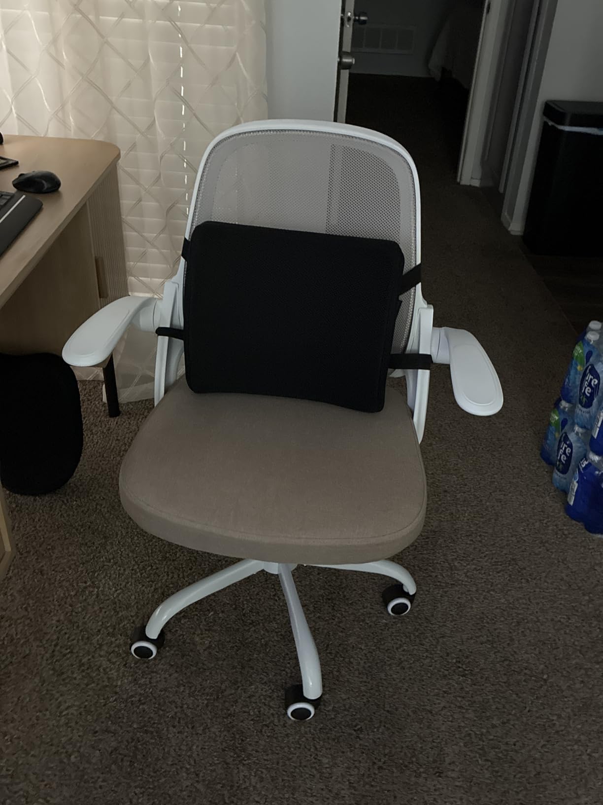 amseatec Mesh Office Chair, Ergonomic Home Office Chair with Flip-Up Arms | Breathable Mesh Back & 3