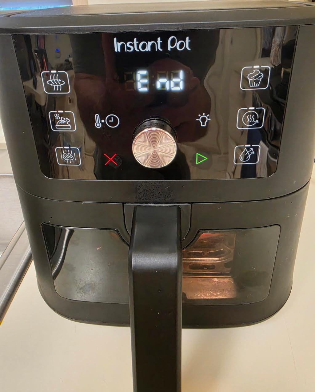 Instant Pot 4Qt Vortex 6-in-1 Mini Air Fryer, Custom Program Options, Air Fry, Broil, Roast, Dehydrate, Bake, Reheat, Black, 4 Quarts customer photo 1