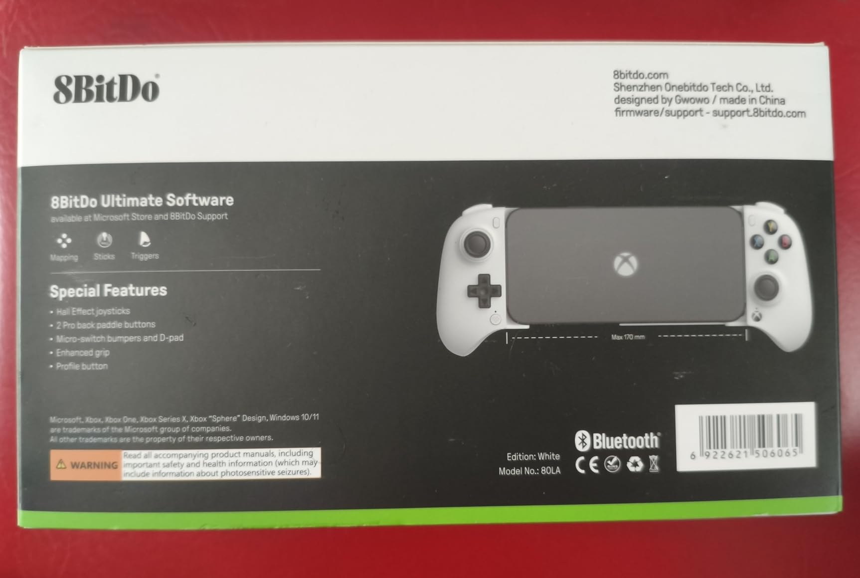 8Bitdo Ultimate Mobile Gaming Controller for iPhone, Apple, Android & Xbox Cloud Gaming, Bluetooth Gamepad with Hall Effect Joysticks, 2 Pro Back Buttons, Officially Licensed (Black) customer photo 1