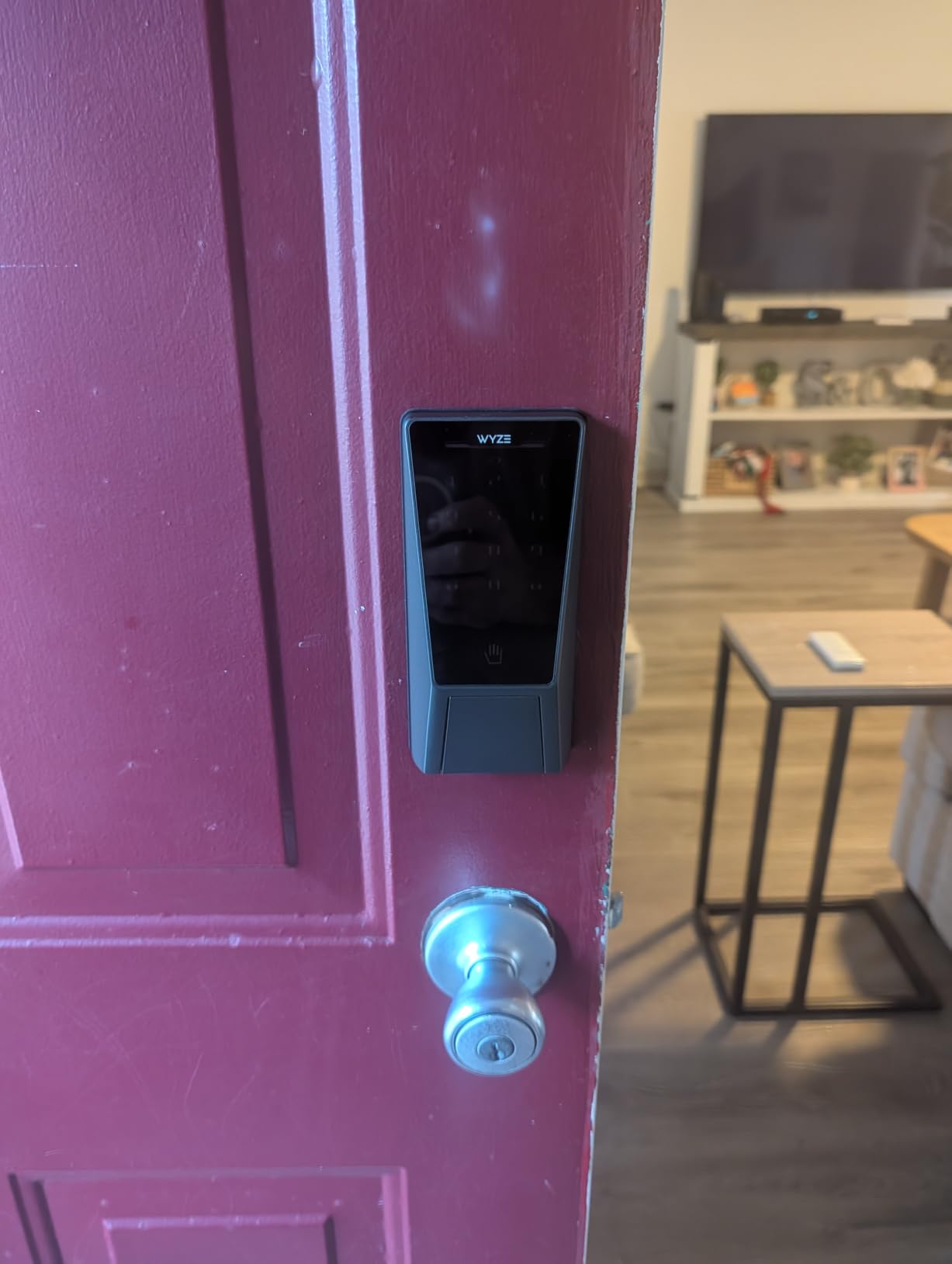 Wyze Palm Lock, Smart Door Lock with Palm Vein Recognition, Keyless Entry Smart Locks for Front Door, Keypad, Auto Lock, Dual Battery, Wi-Fi, Works with Alexa & Google, BHMA, IP53, Mechanical Key customer photo 1