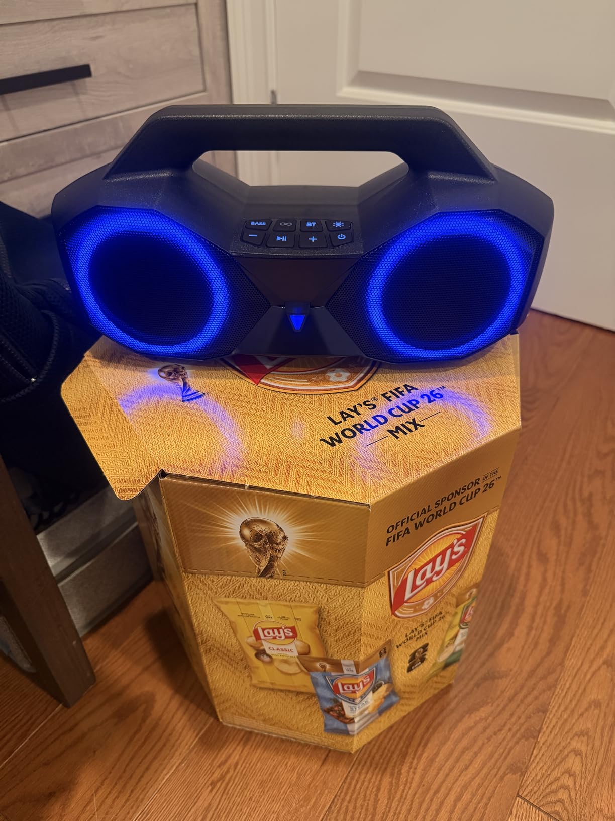 OZJ Bluetooth Speaker Outdoor Loud: 80W(Peak) with Bass, Portable Wireless Speaker with IPX7 Waterproof, 20H Playtime, RGB Lights, TWS for Outside, Beach, Work (Black) customer photo 1