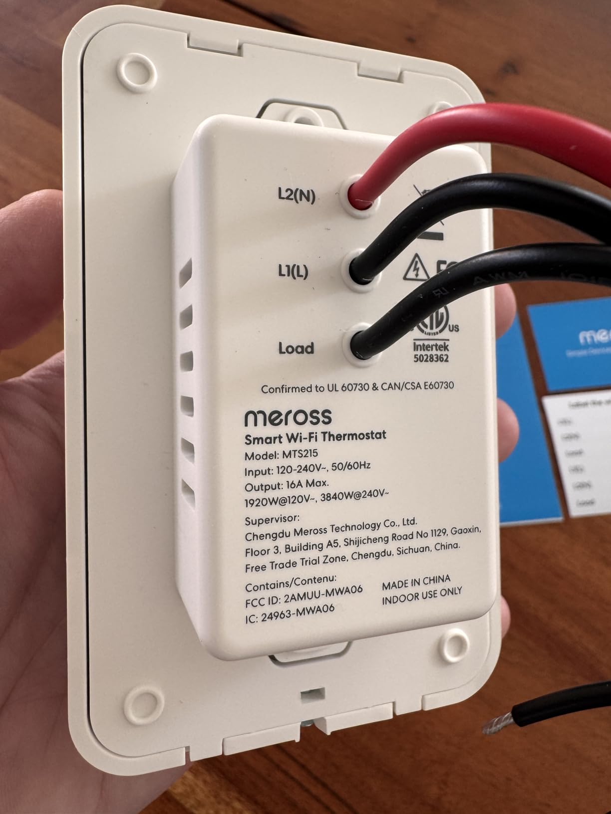 meross Matter Smart Thermostat for Electric Baseboard Heaters customer photo 1
