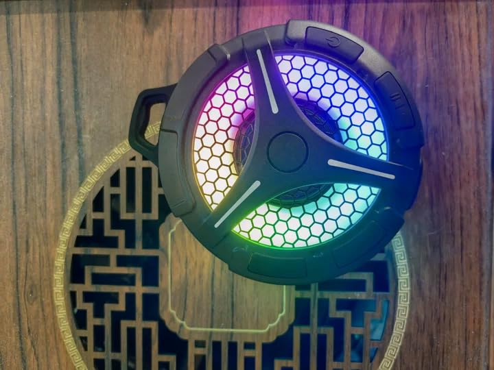 Waterproof Bluetooth Shower Speaker with Suction Cup, IPX7 Bathroom Speaker, 15W Loud Stereo Sound, Deep Bass, TWS Pairing, RGB Lights, Portable Speaker Gift for Men & Women customer photo 2