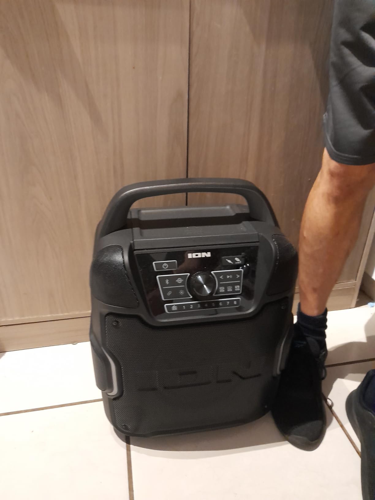 ION Sport 320 200W Bluetooth Outdoor Speaker with Wheels | 320 Degree Sound, Water-Resistant, Rechargeable Battery, USB Charging, Stereo Linking, Bass Boost, App Control, for Parties customer photo 1