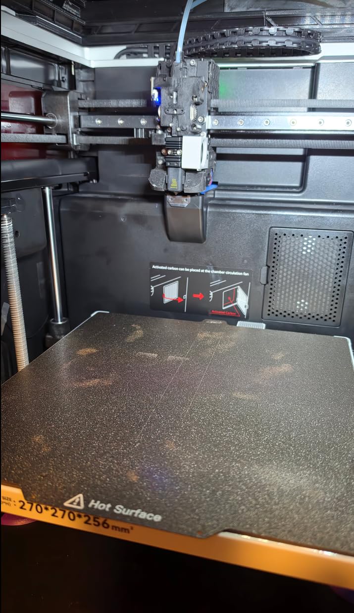 QIDI Q2 3D Printer, 65℃ Heated Chamber and 370℃ Nozzle Unlock PPS-CF | ultra air filtration, 600mm/s high speed, AI camera, full auto leveling, 270x270x256mm build volume, unbox to print in 10 min customer photo 1