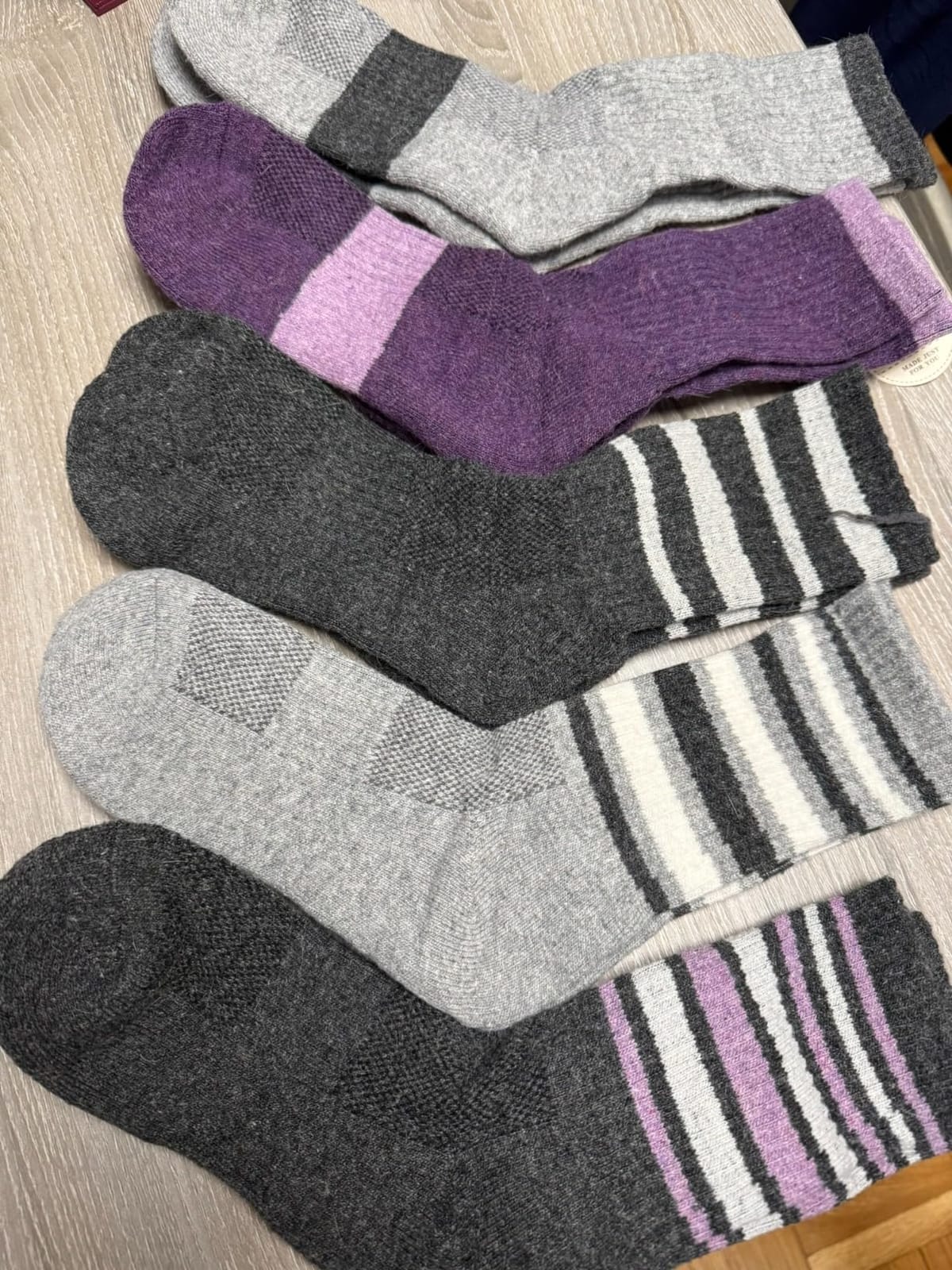 EBMORE 5 Pairs Womens Merino Wool Hiking Socks Thermal Warm Winter Boot Crew Cushion Work Gift Socks customer photo 1