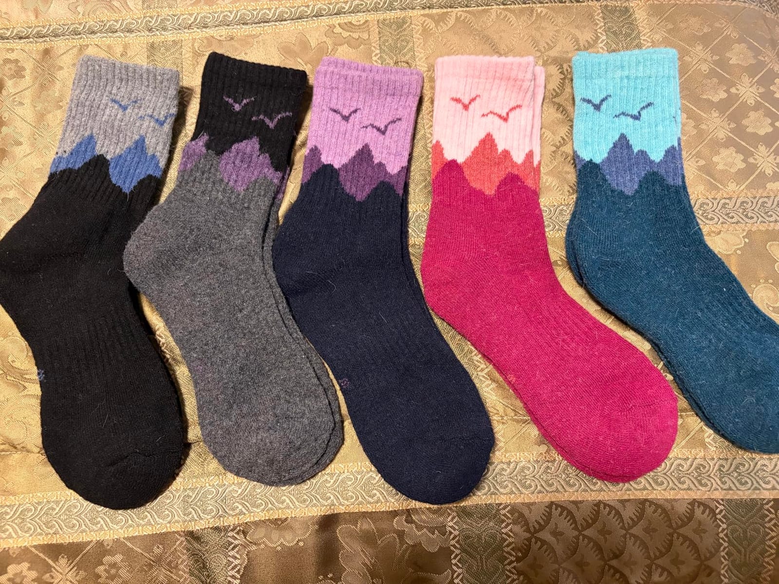 EBMORE 5 Pairs Womens Merino Wool Hiking Socks Thermal Warm Winter Boot Crew Cushion Work Gift Socks customer photo 2