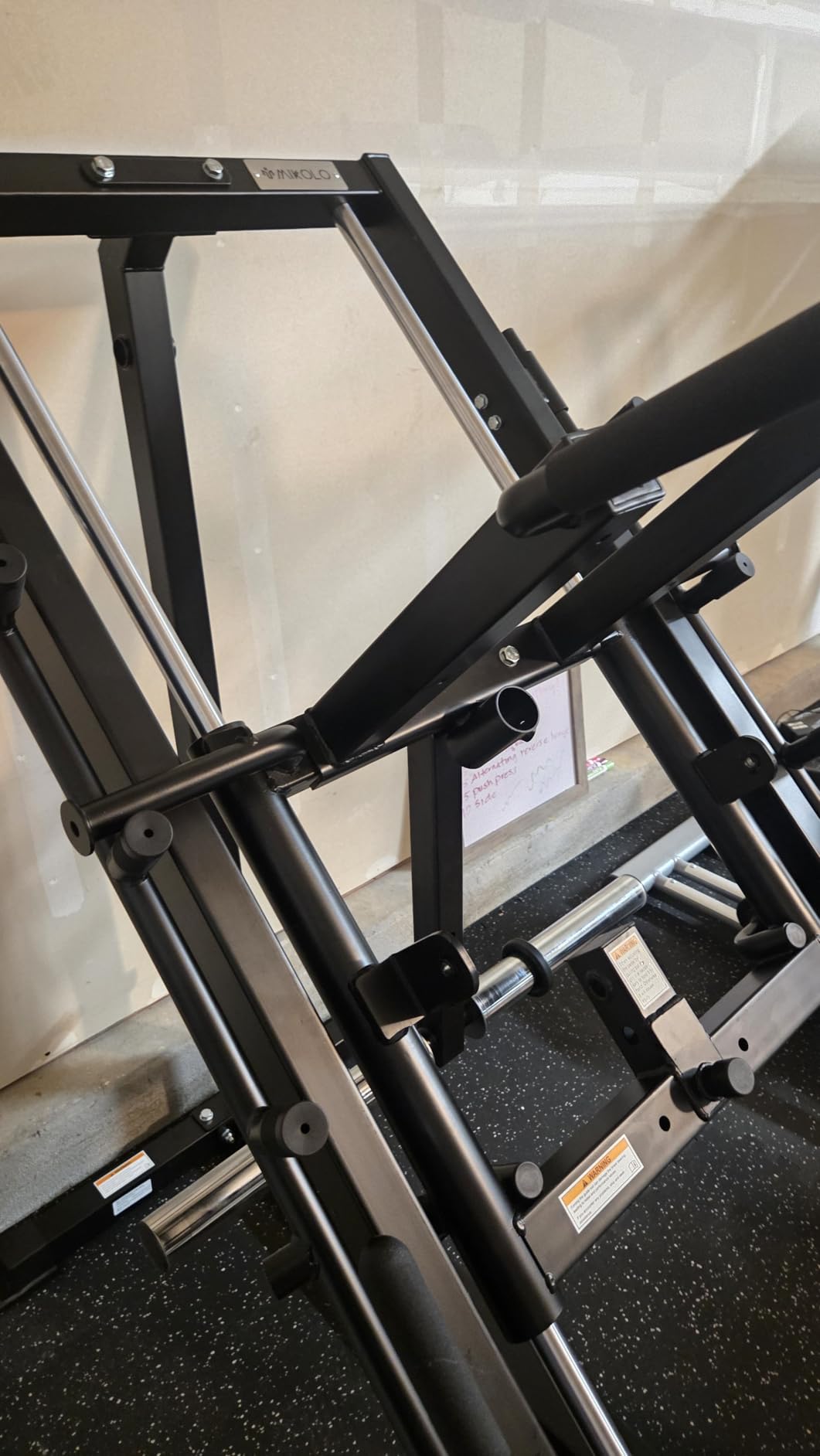 Mikolo Leg Press Hack Squat Machine Combo, Leg Press Machines for Home Gym with Linear Bearing, Hack Squat Machine with Rear and Front Band Pegs, Leg Machine for Full Range Leg Training customer photo 1