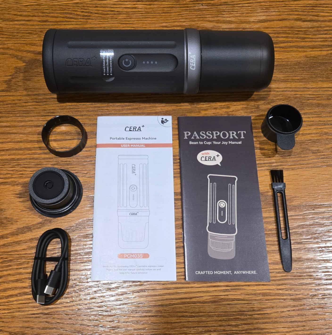CERA+ PCM03S Portable Espresso Machine, 13500mAh Self-Heating Coffee Maker customer photo 1