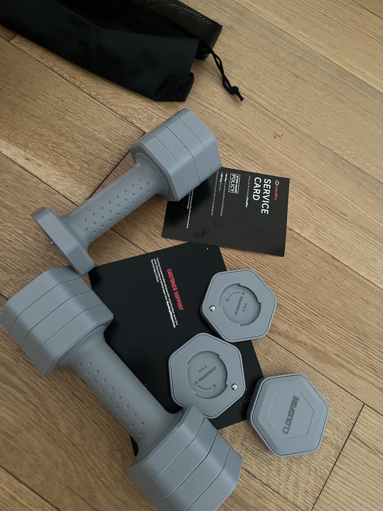 Adjustable Dumbbell Set of 2, 4 in 1 Free Weights Dumbbells Set, Hand Weights for Women at Home, 5 lb Dumbbells Set with Non-slip Comfort Handle for Home Gym Exercise Workout Training customer photo 1