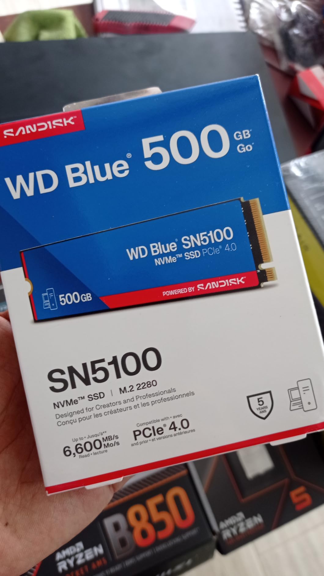WD Blue SN5100 2TB NVMe SSD - M.2 2280, PCIe Gen 4.0, Internal Solid State Drive - Read Speeds Up to 7,100MB/s, Upgrade Storage for PC/Laptops - WDS200T5B0E customer photo 2