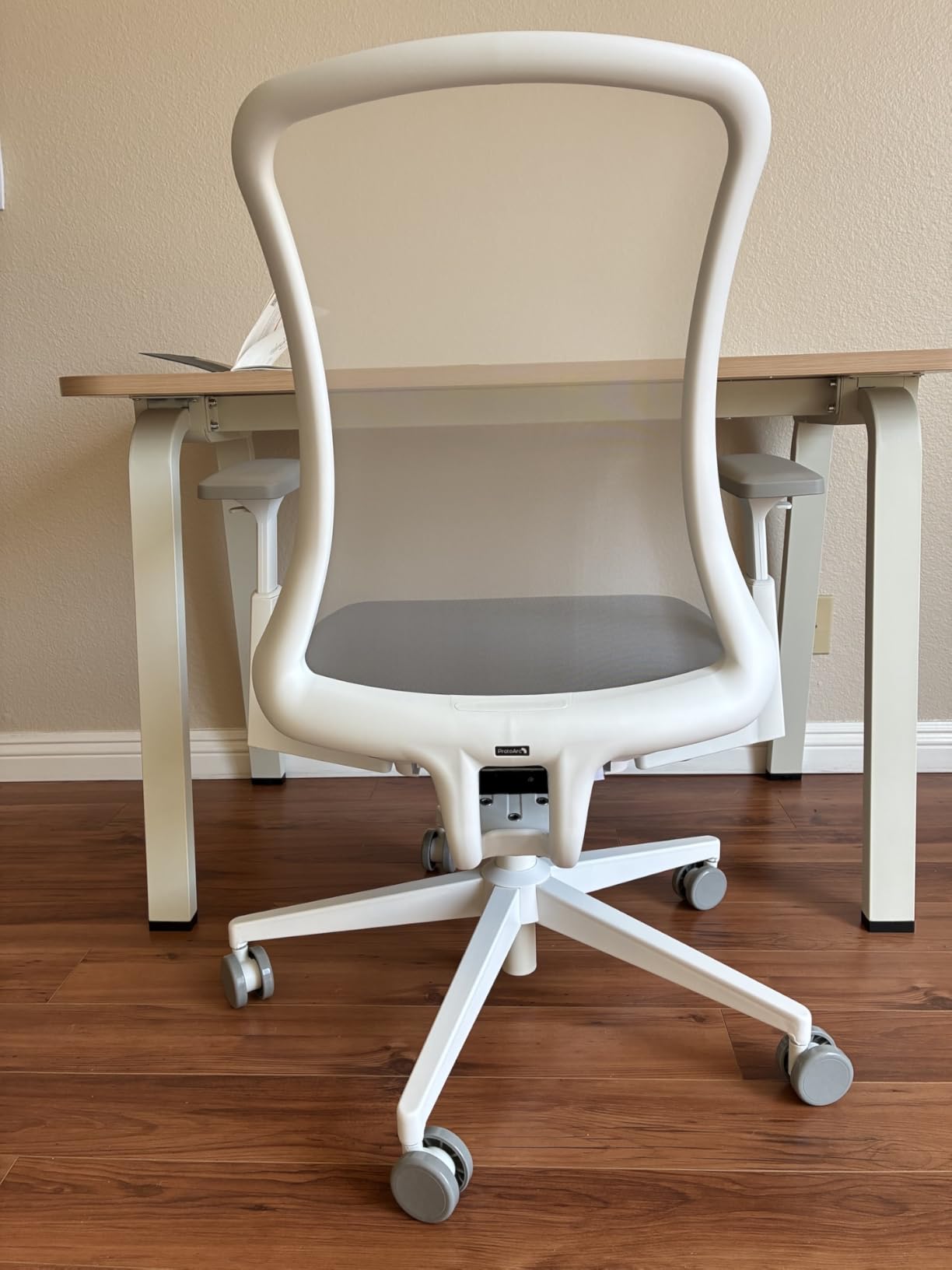 ProtoArc Flexer Ergonomic Office Chair for Women, White | Foam Sliding Seat, Airflow Mesh Back, Hair-proof Casters, Easy Assembly, Fits 5'1
