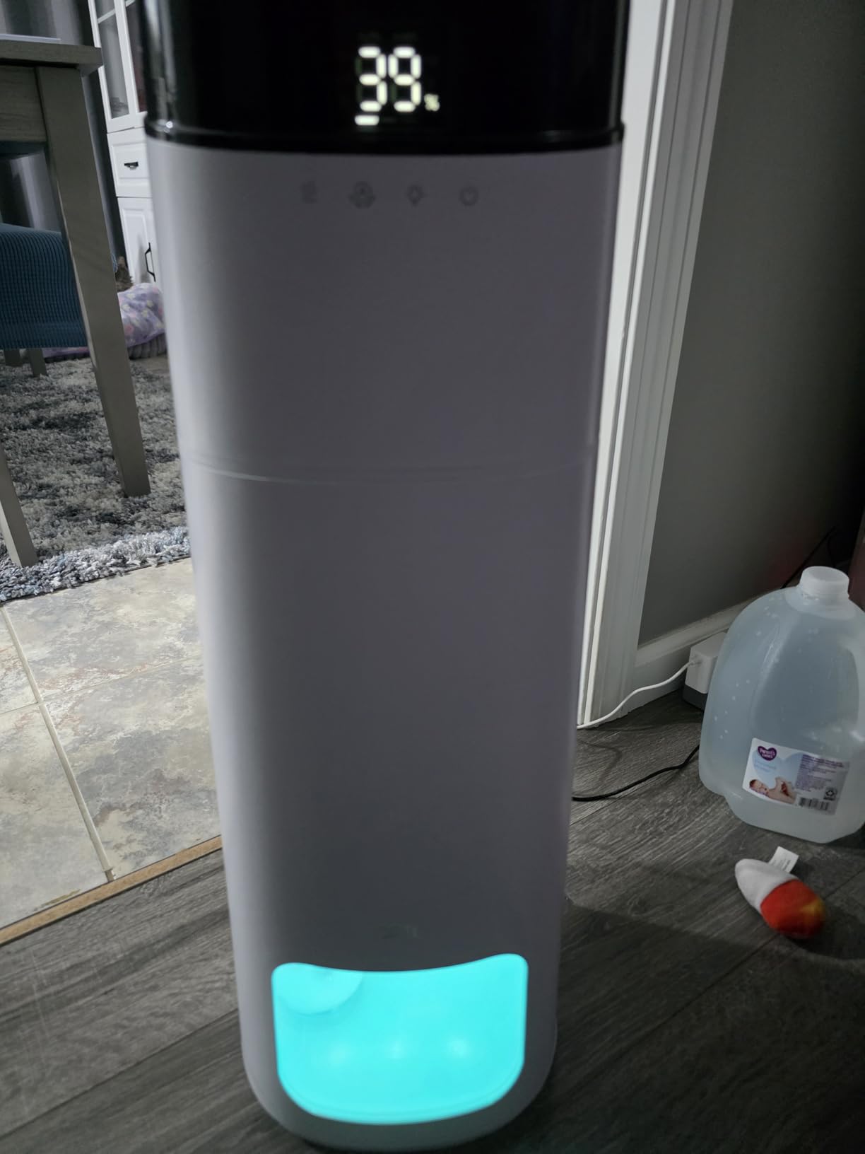 DREO 16L Smart Humidifier Large Room 1000 ft², 130H Runtime, 30dB, Top Fill | Auto Mode, Remote/Touch/Voice & APP Control, Clean Tank Technology, RGB Light, Cool Mist Humidifiers 755S for Bedroom, White customer photo 2
