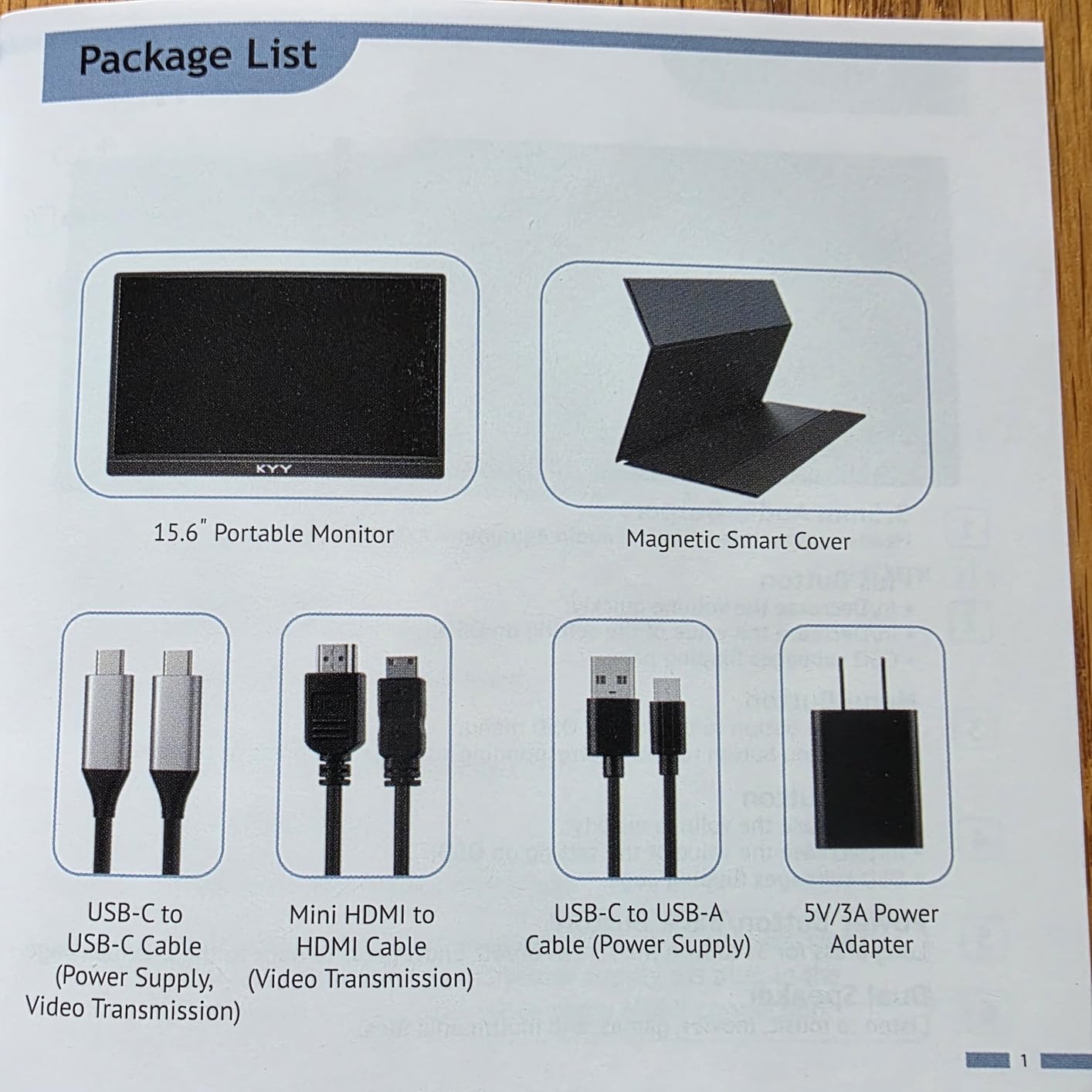 KYY 4K Portable Monitor for Laptop, Travel Monitor w/Smart Cover customer photo 2