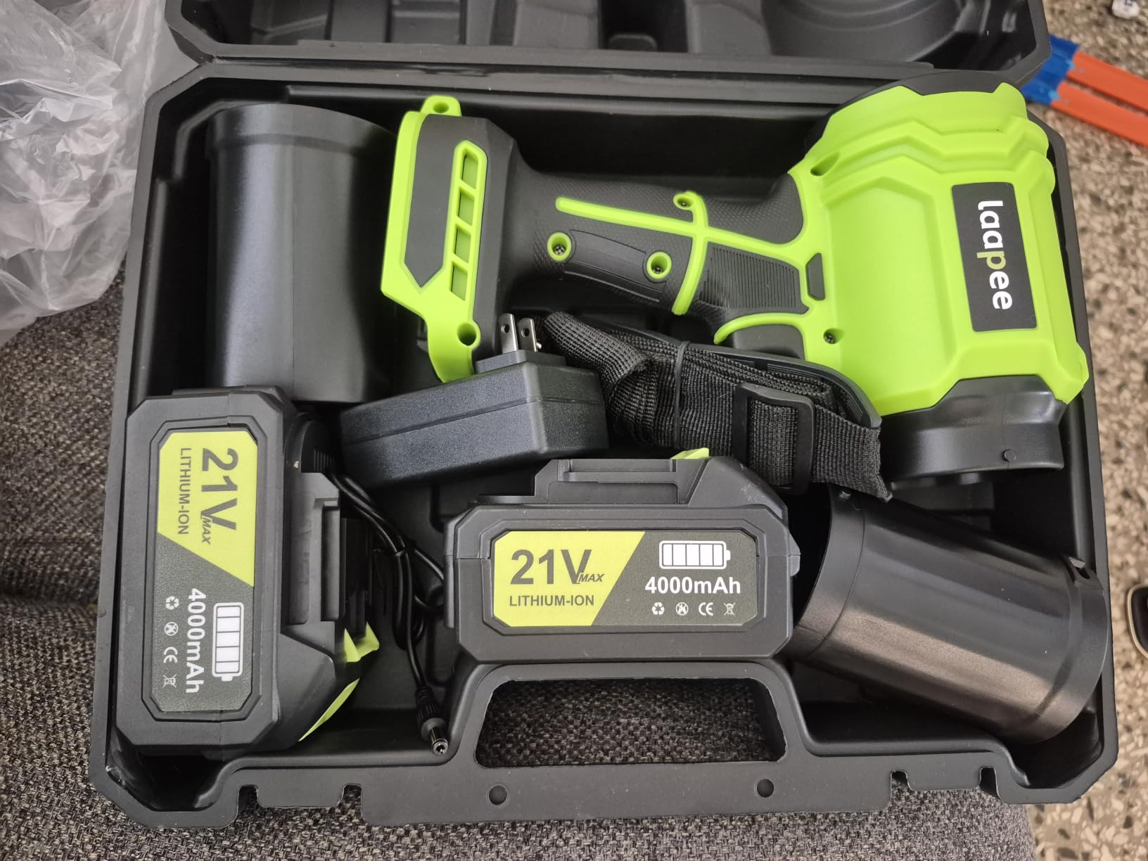 Leaf Blower Cordless Handheld Blower with 2x4.0Ah Batteries and Charger customer photo 2