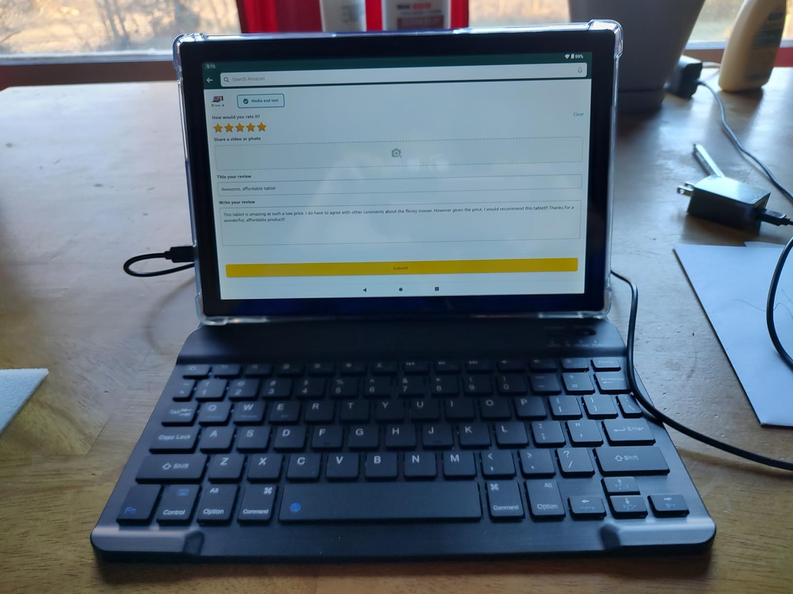 Tablet 12 inch Large Screen, Android 15 Tablet 16GB RAM 256GB ROM, 2K 2000x1200 Incell Widevine L1 Display, Gaming Tablets with Helio G99 Octa-core, 8000mAh 18W Fast Charge Tablets, AI Support, GPS customer photo 2