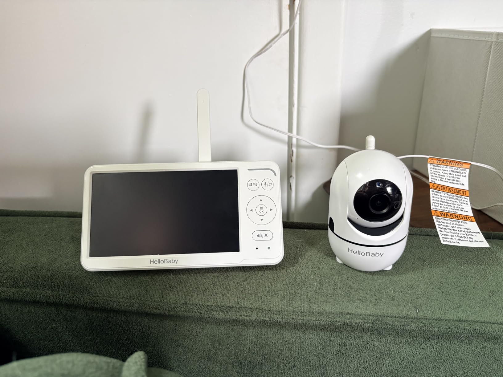 HelloBaby No WiFi Baby Monitor 2 Cameras, 6