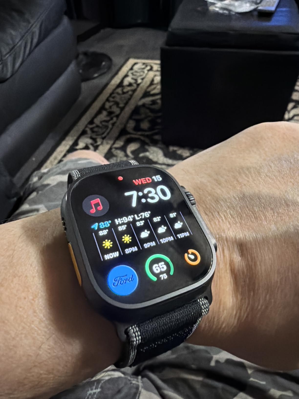 Apple Watch Ultra 3 [GPS + Cellular 49mm] Running & Multisport Smartwatch w/Rugged Titanium Case w/Anchor Blue Ocean Band. Satellite Communications, Advanced Health & Fitness Tracking customer photo 2