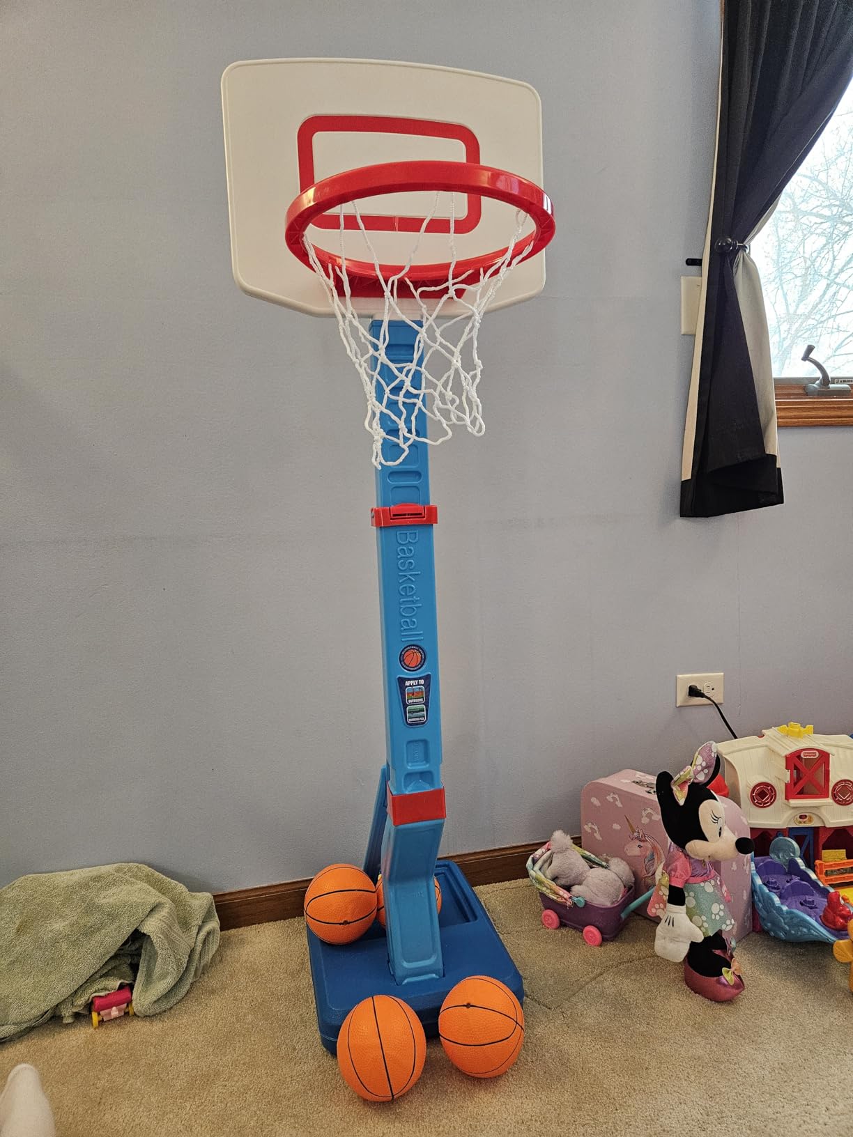 Toddler Basketball Hoop Set, Adjustable Kids Basketball Hoop for Boys Girls customer photo 1