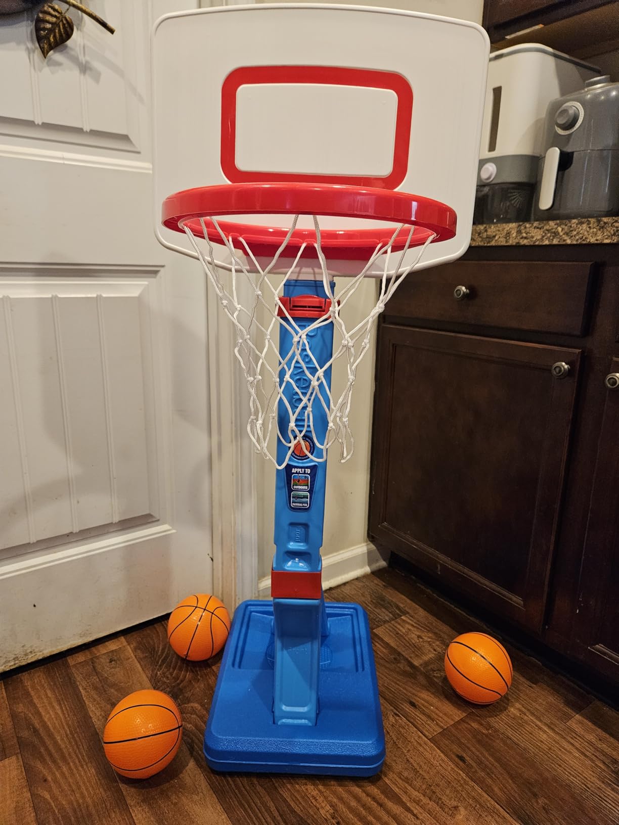 Toddler Basketball Hoop Set, Adjustable Kids Basketball Hoop for Boys Girls customer photo 2
