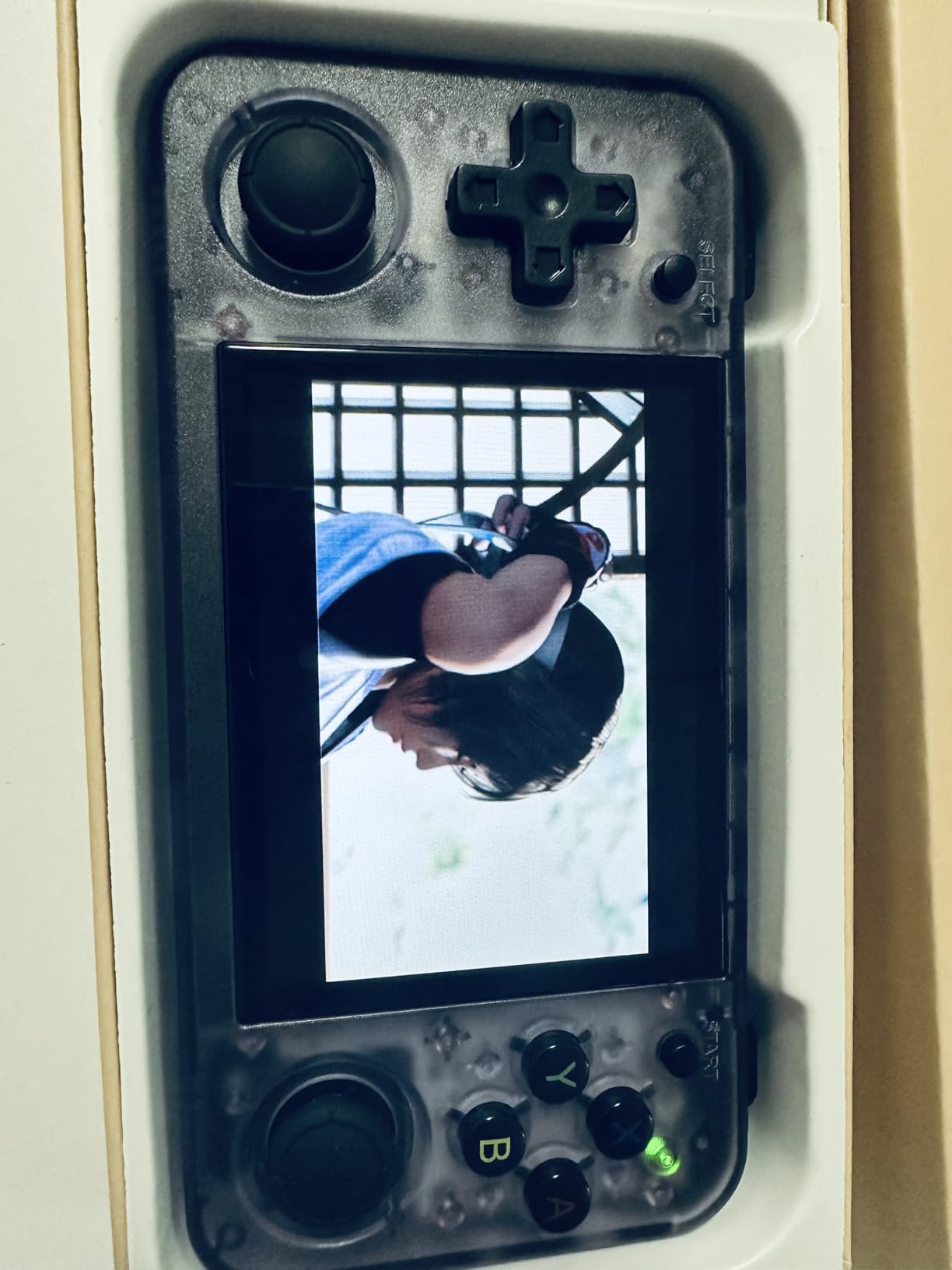 RG35XX H Retro Handheld Game Console Linux System 3.5''IPS Screen 64G TF Card with 3545+ Preinstalled Games RG 35XXH Portable Gaming Console RG35XXH Support 5G WiFi Bluetooth HDMI Purple customer photo 2