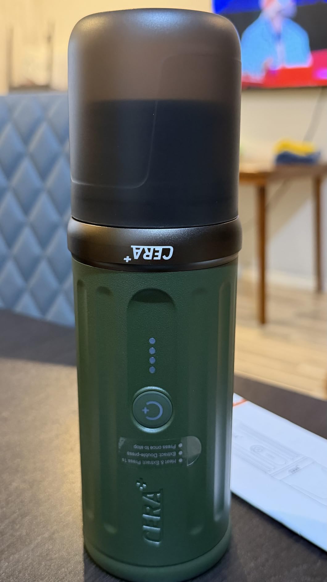 CERA+ PCM03S Portable Espresso Machine, 13500mAh Self-Heating Coffee Maker | 20 Bar Extraction with Up to 8 Cups per Charge, Compatible with NS Pods & Grounds for Camping, Travel & Outdoor Brewing customer photo 1