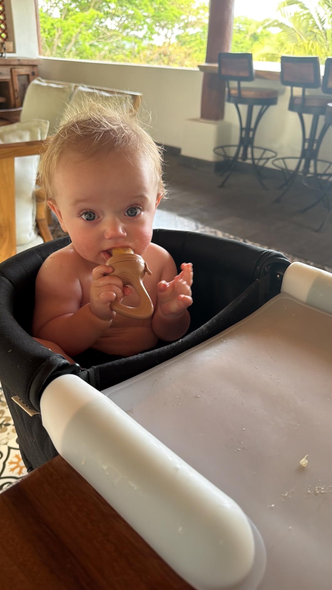 Lalo The Hook-On Chair, Portable Baby High Chair, Silicone Tray & Footrest customer photo 2