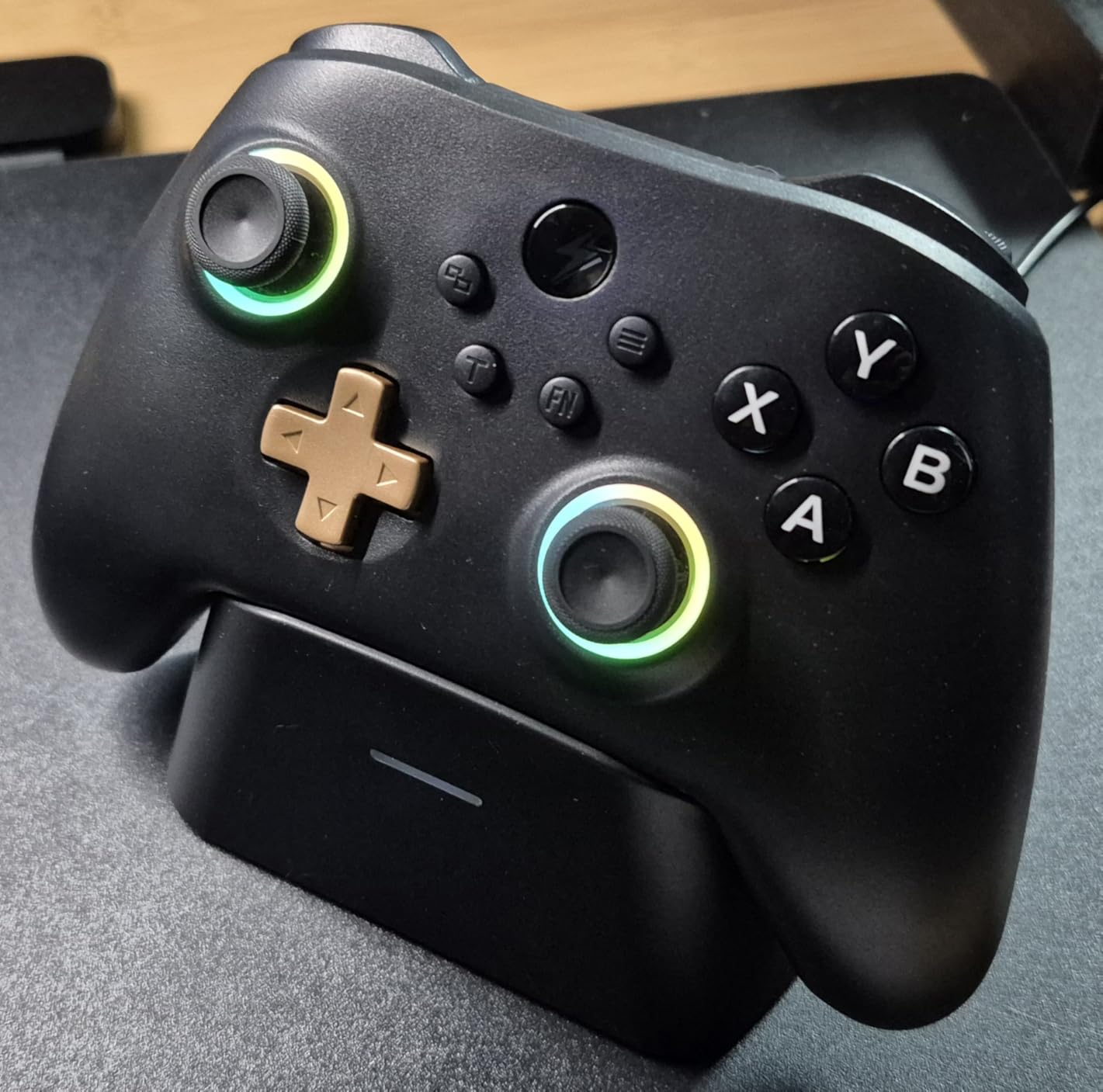 Wireless PC Gaming Controller - Hall Effect Joystick - No Drift, 2.4G & Wired 1000Hz Polling Rate, Remappable Buttons, Turbo & Vibration, Bluetooth Gamepad for PC/Switch/iOS/Android with Charging Dock customer photo 1