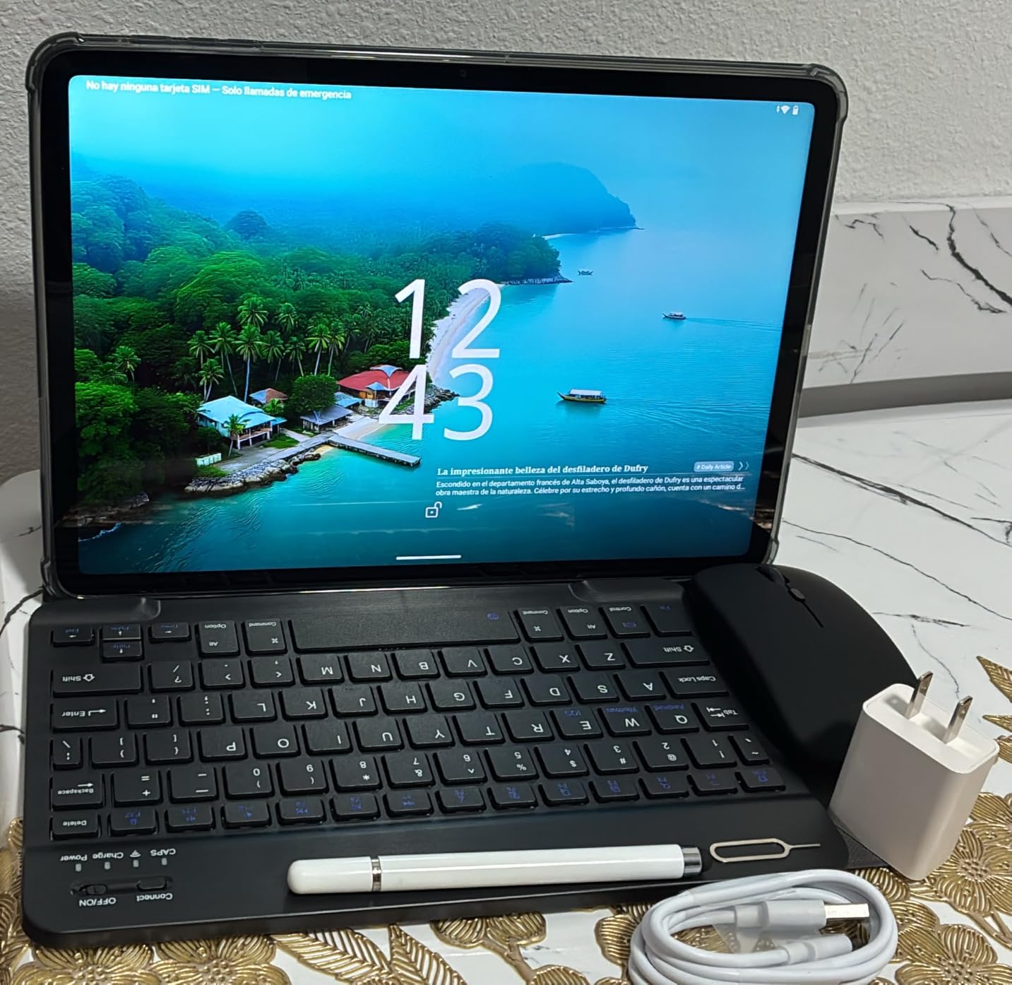 T60 12 inch Android 16 Gaming Tablet, 48GB RAM+256GB ROM, 2.4K 2400x1600 90Hz Display, Unisoc T7280 Octa-Core, 10000mAh, 16MP+8MP Camera, WiFi, with Keyboard/Mouse/Stylus, 4 Year Warranty customer photo 1