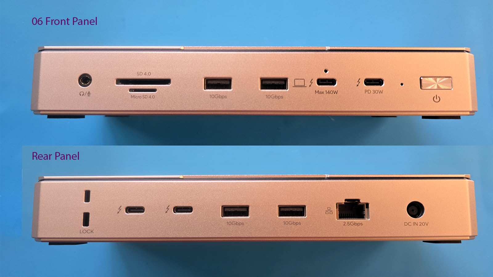 WAVLINK Intel EVO Certified Thunderbolt 5 Dock, 120Gbps, 140W PD, 8K customer photo 1