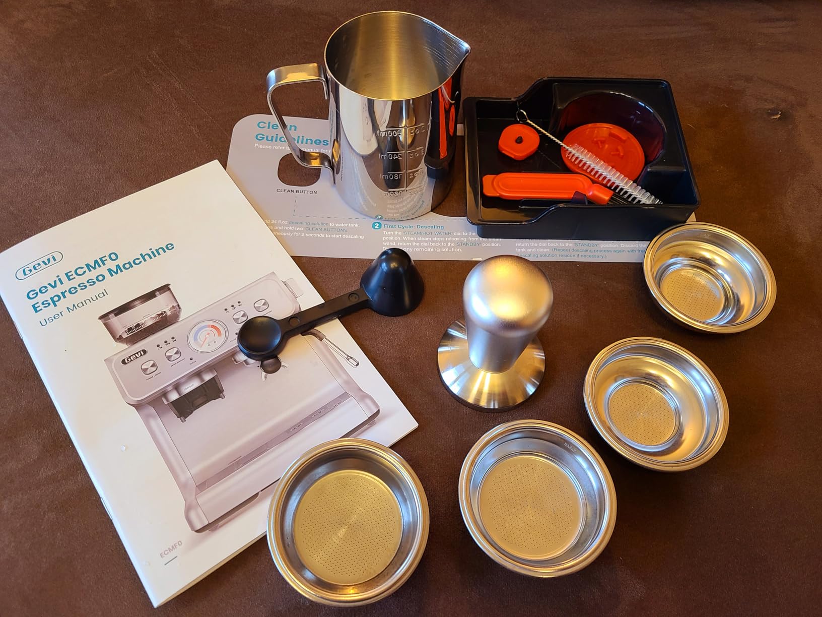 Gevi Dual Boiler Espresso Machine With Built-In Burr Grinder | 58mm Commercial Portafilter, 31 Grind Levels, Stainless Steel Steam Wand, Sterling Silver for Home Barista Brewing customer photo 2