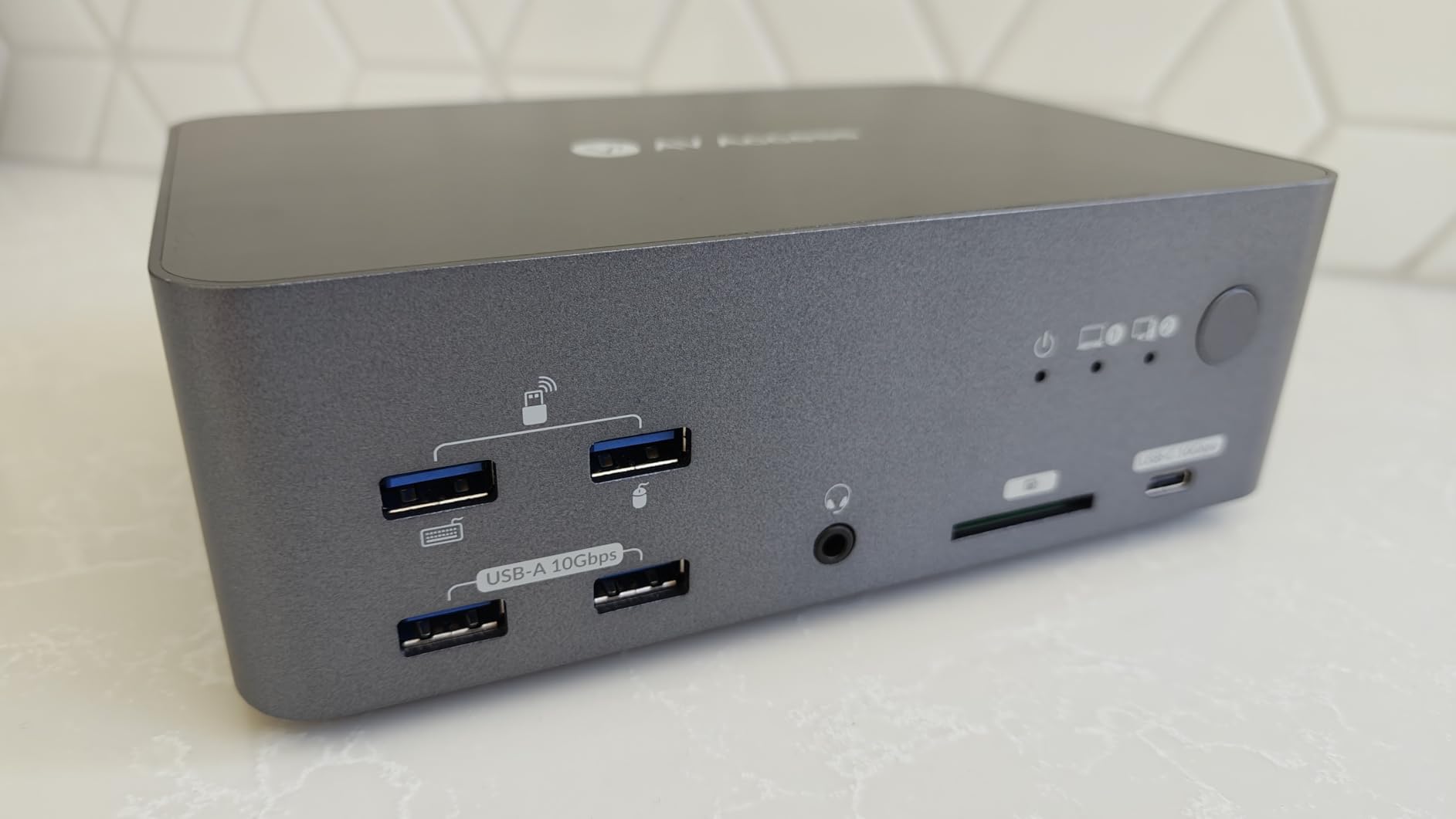 AV Access 8K KVM Switch 3 Monitors 2 Computers, KVM Docking Station | 8K@60Hz, 4K@165Hz, 100W PD, 10Gbps USB Hub, 1GbE, Triple Monitor KVM for Laptop & Desktop PC, Ideal for Work & Gaming customer photo 2
