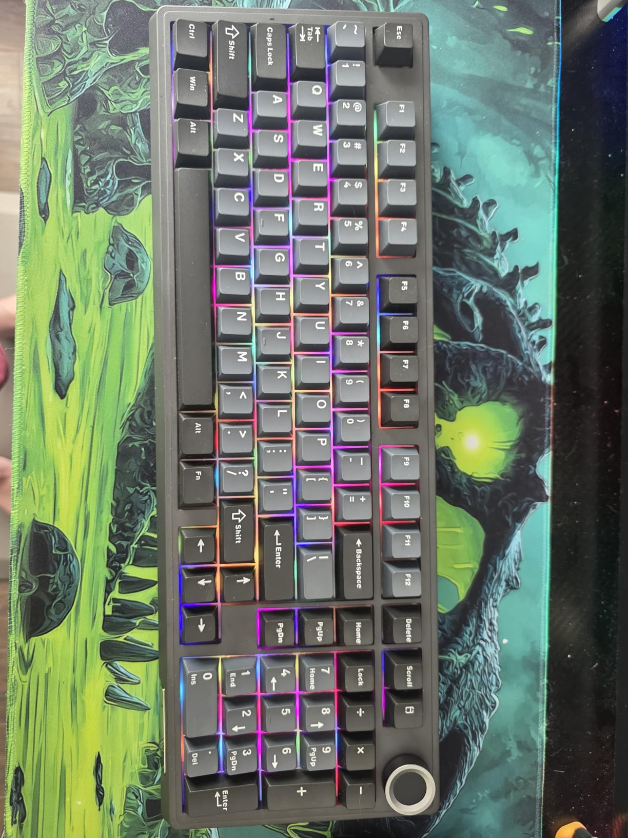 SOLAKAKA KI99 Pro Wireless Mechanical Keyboard with Quiet Switch, Hot Swappable Pre-Lubed Switches with RGB Backlit, Gasket Structure Computer Gaming Keyboard (BlackBlue, Silent Switch) customer photo 1