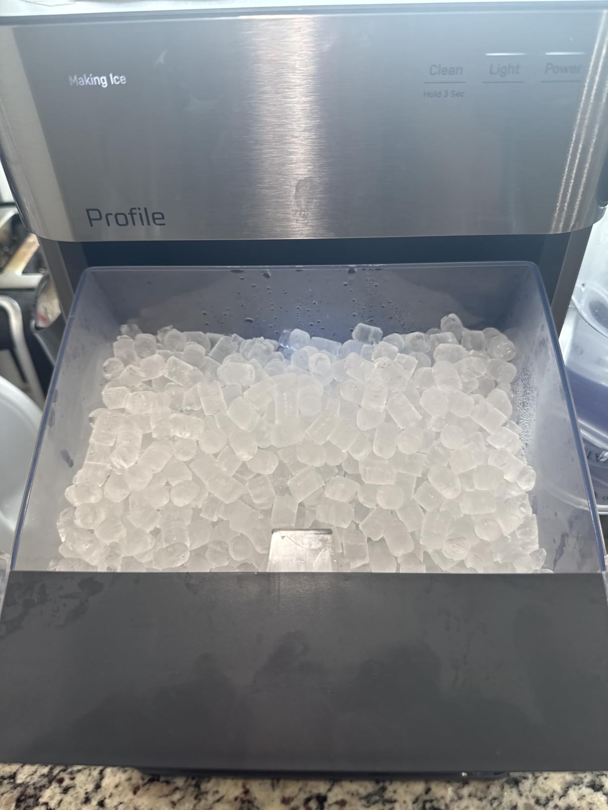 GE Profile Opal 2.0 Ultra Nugget Ice Maker with Scale Inhibiting Filter, Scoop Included, 38 lbs in 24 Hours, Pellet Ice Machine with WiFi & Smart Connected, Stainless Steel customer photo 2