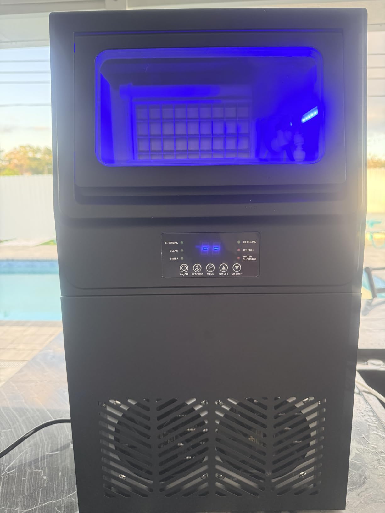 260 lbs High-Output Commercial Ice Maker Undercounter Self-Clean Built-in customer photo 1