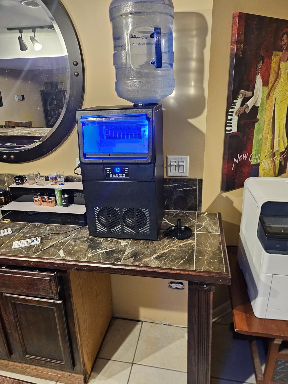 260 lbs High-Output Commercial Ice Maker Undercounter Self-Clean Built-in customer photo 2