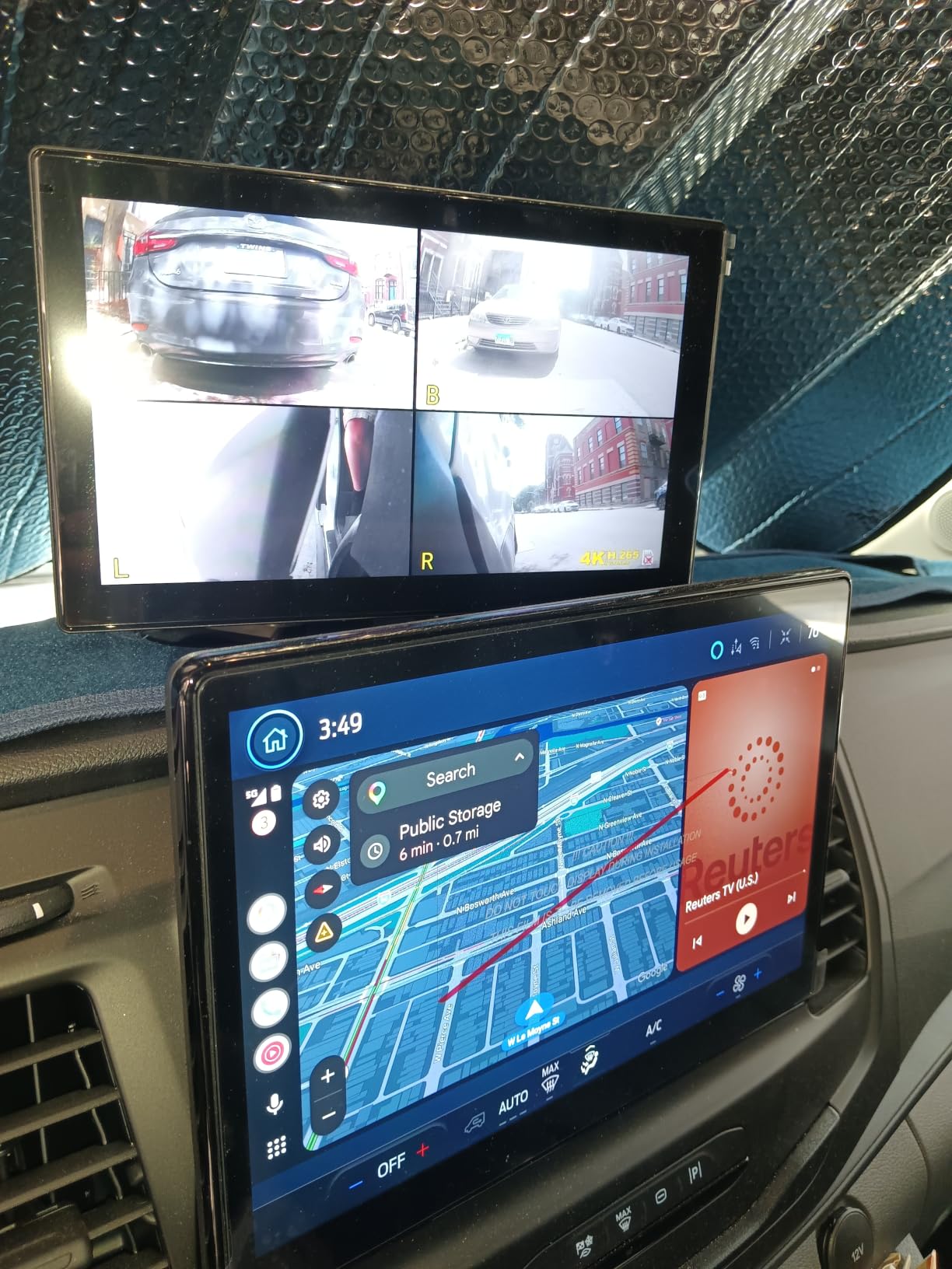 10.1 Inch 4K Touch Screen Wired RV Backup Camera System customer photo 2