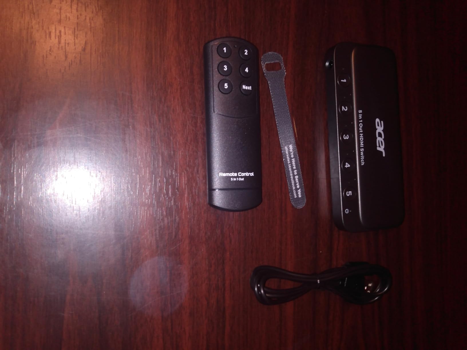 acer 5 in 1 Out HDMI Switch 4K@60Hz HDMI 2.0 with Remote for PS5 Xbox TV customer photo 2
