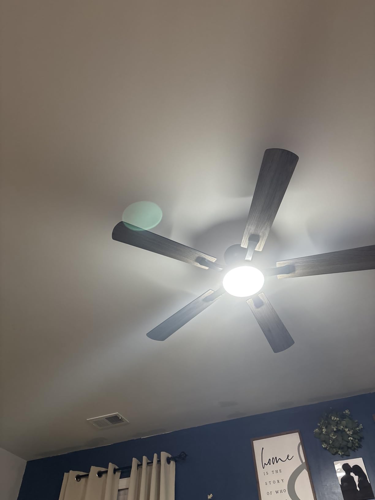 ZMISHIBO 52 Inch Smart Ceiling Fan with RGB Light, Alexa/App/Remote Control customer photo 1
