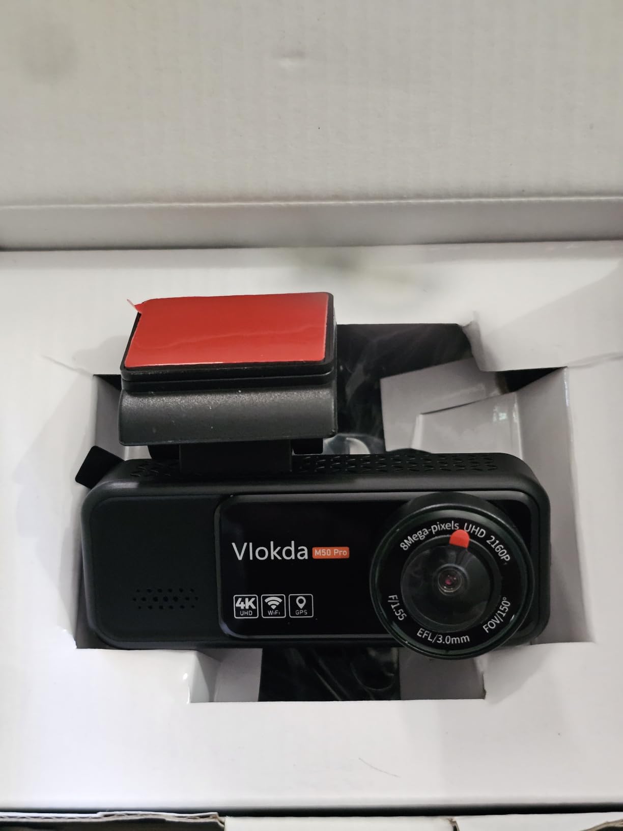 Dual Dash Cam Front and Rear, 4K+1080P Cam for Cars with 64GB | Built-in GPS, 5.8GHz WiFi, 3.2