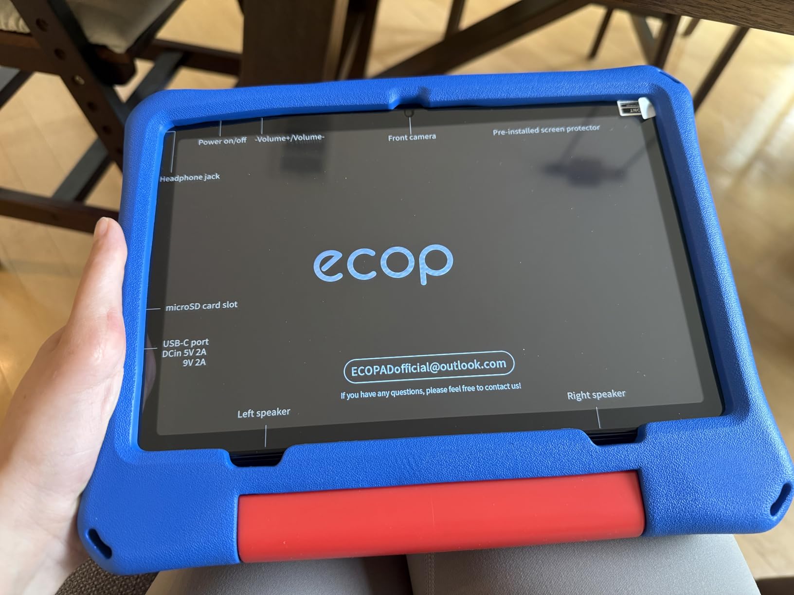 aiprotablet 10 inch Kids Tablet, Android 16 Tablet for Kid, Octa-Core CPU, 24GB RAM, 64GB ROM 1TF Card Expandable for Toddler Children,Tablets with Case, Parental Control, 6000mAh,WiFi, BT5.0 (Blue) customer photo 2