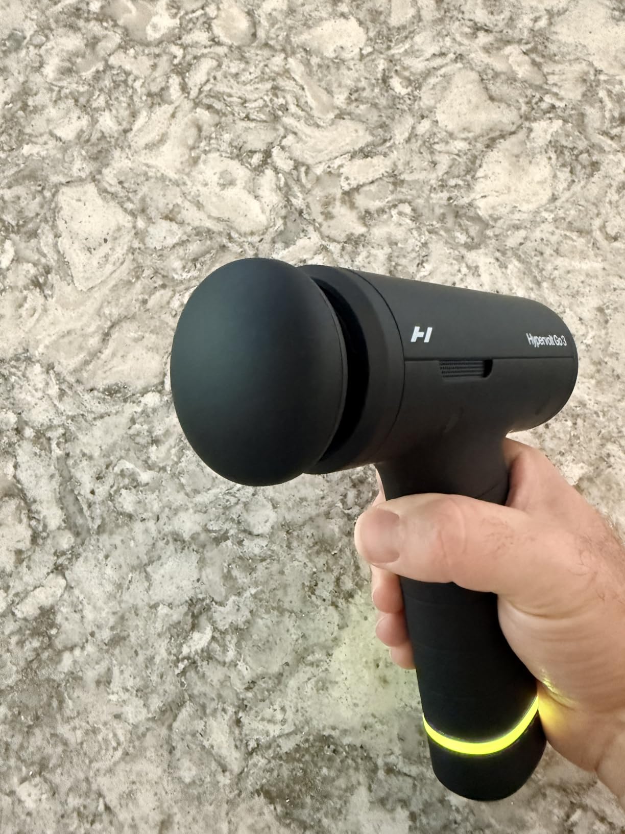 Hyperice Hypervolt Go 3 Percussion Massage Gun Lightweight with Carry Case | Muscle Recovery | Compact Power | TSA Friendly Design | Long Battery Life | Five Speed Settings | Pressure Sensor Feedback customer photo 2