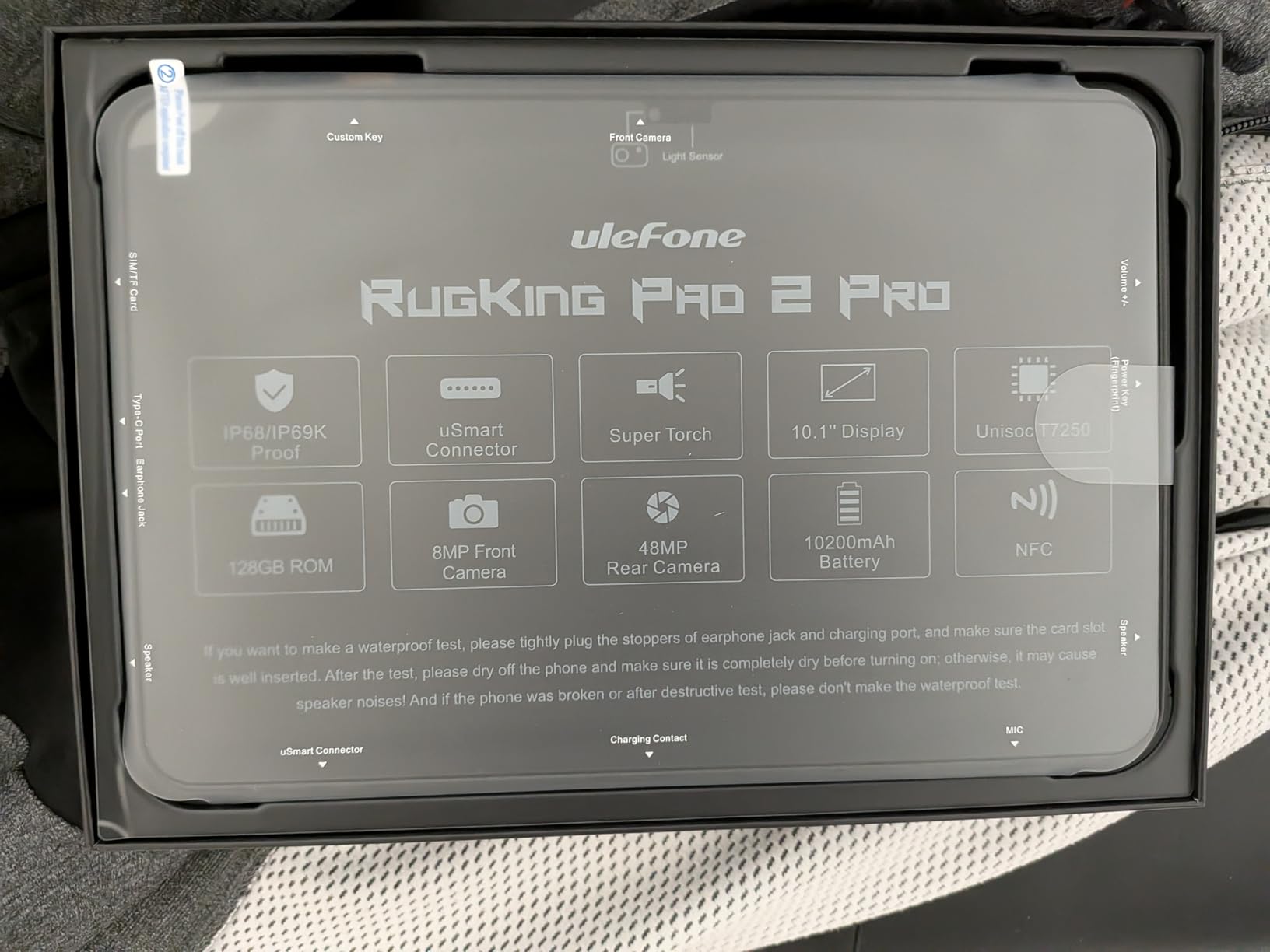 Ulefone Rugking Pad 2 Pro 4G Rugged Tablet(Built-in eSIM), Android 16, 16GB+128GB Octa Core, 10.1