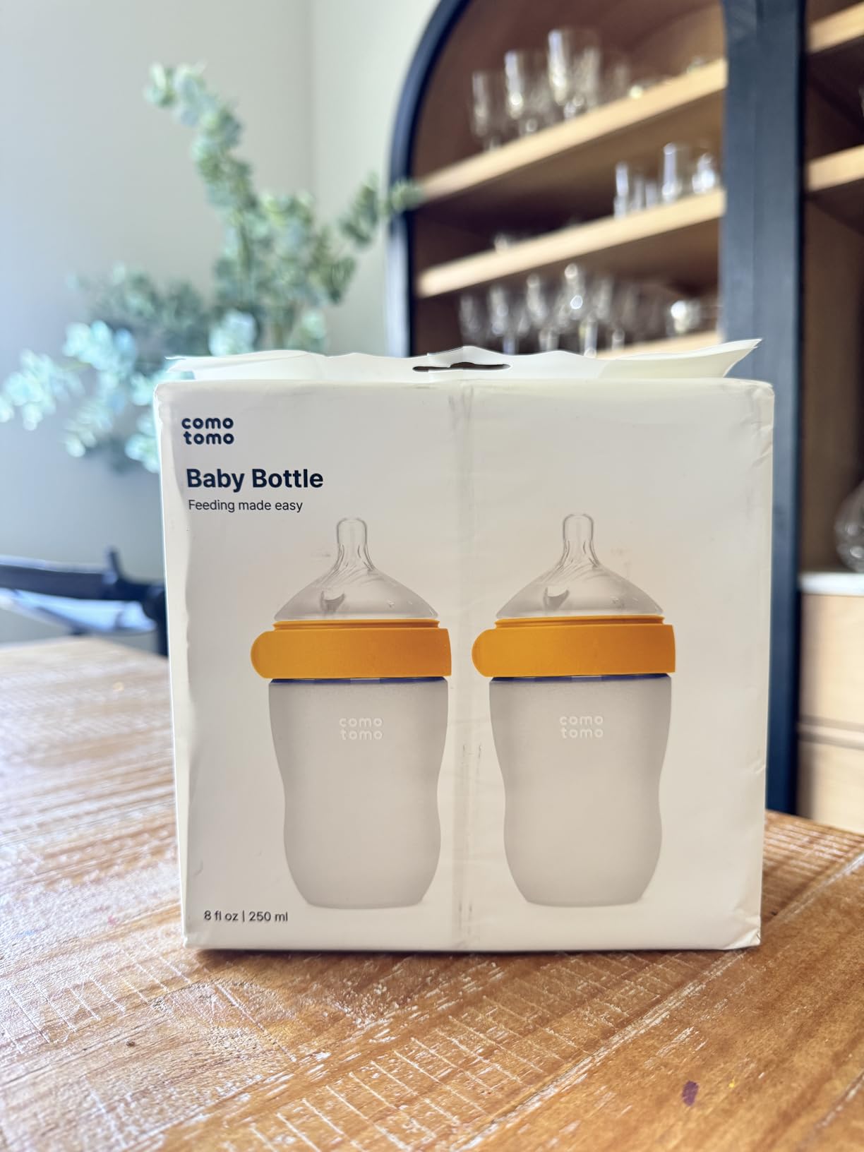 Comotomo Silicone Baby Bottle Gen 2 – 2026 Release (8oz) – Soft, Wide-Neck Bottle for Comfortable Feeding with Dual Anti Colic Vents (Includes Medium Flow Nipples), Green customer photo 1