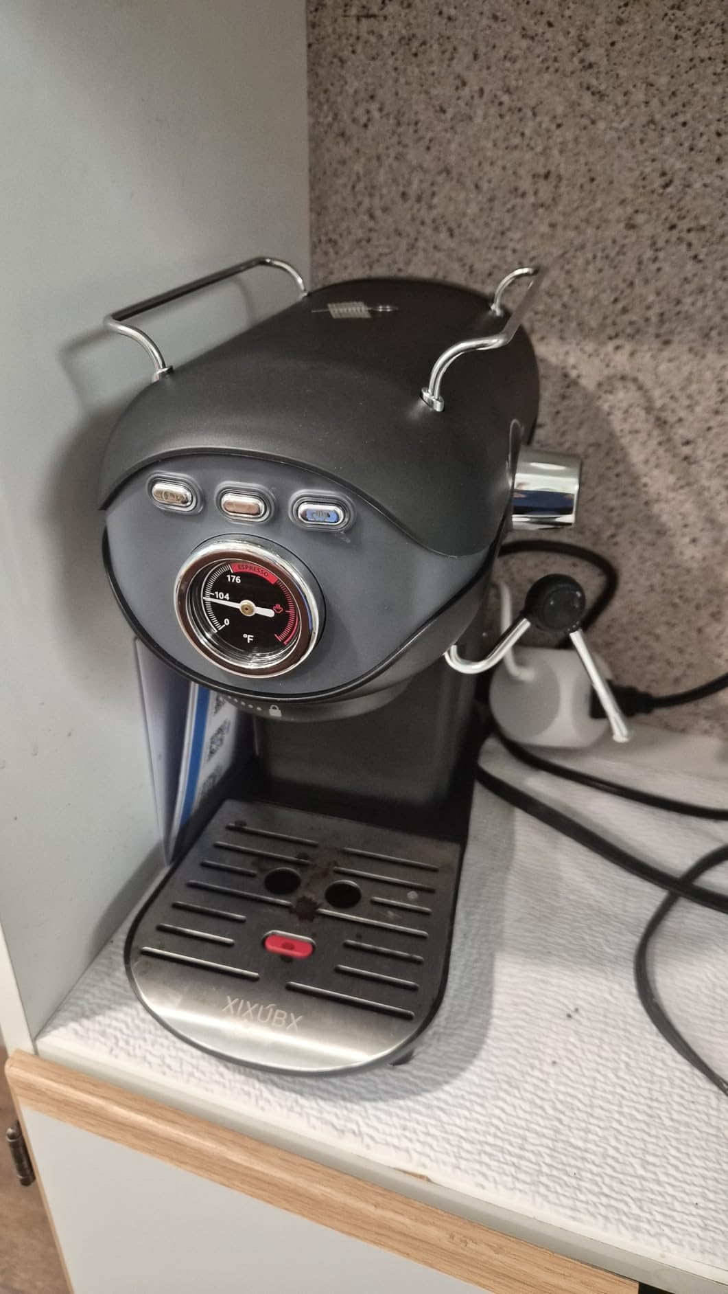 XIXUBX Espresso Machine, Compact Espresso Maker with Milk Frother | 20-Bar Pump, PID Control, Low Vibration Coffee Maker, for Small Kitchen, Home, Brews Latte, Cappuccino customer photo 2
