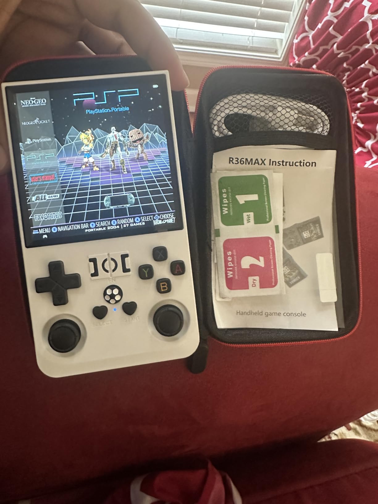 RG43V Pro Retro Handheld Game Console, 4.3 Inch IPS Screen, Portable Dual System with RK3562 CPU, 64GB Support 30+ Emulator&22000+ Classic Games, WiFi Networked Fighting, HDMI TV Output (Blue 64GB) customer photo 1