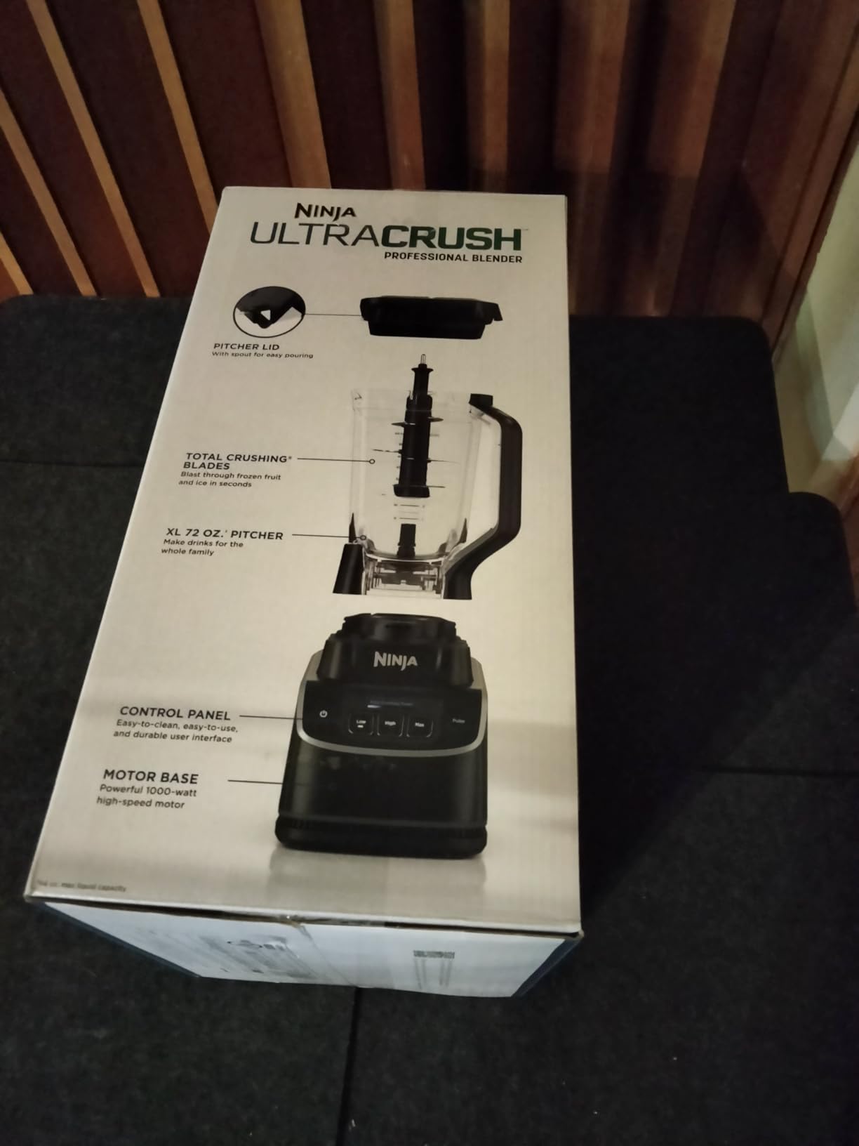 Ninja UltraCrush Professional Blender, 1000W, 72oz Pitcher, 3 Speeds, BP201 | 1000W Total Crushing blades power through ice & fruit. XL 72-oz pitcher, 3 manual speeds plus pulse. Dishwasher safe. customer photo 2